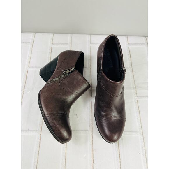 BOC leather chocolate brown booties size 9 - Picture 1 of 9